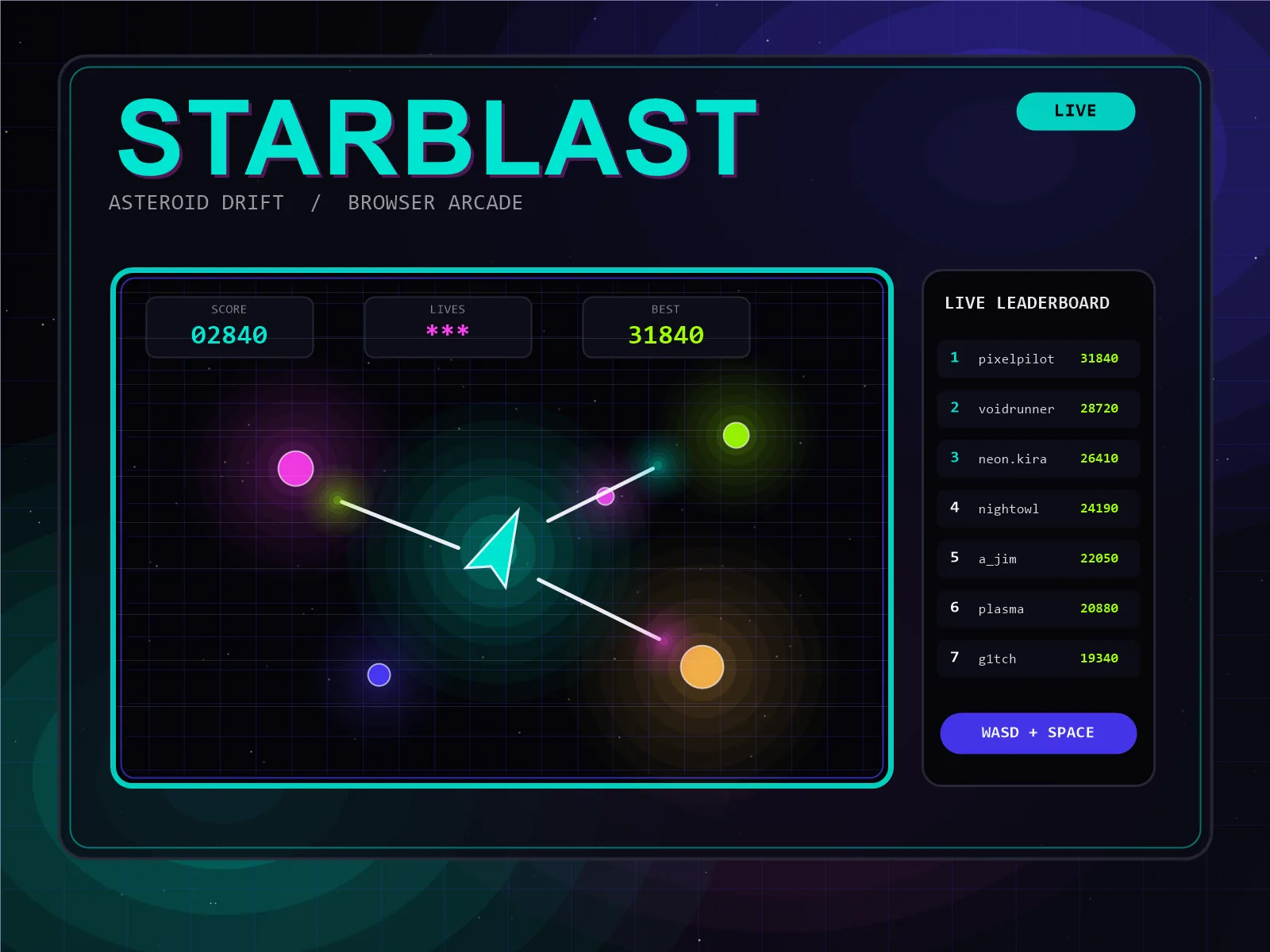 STARBLAST — Browser Arcade
