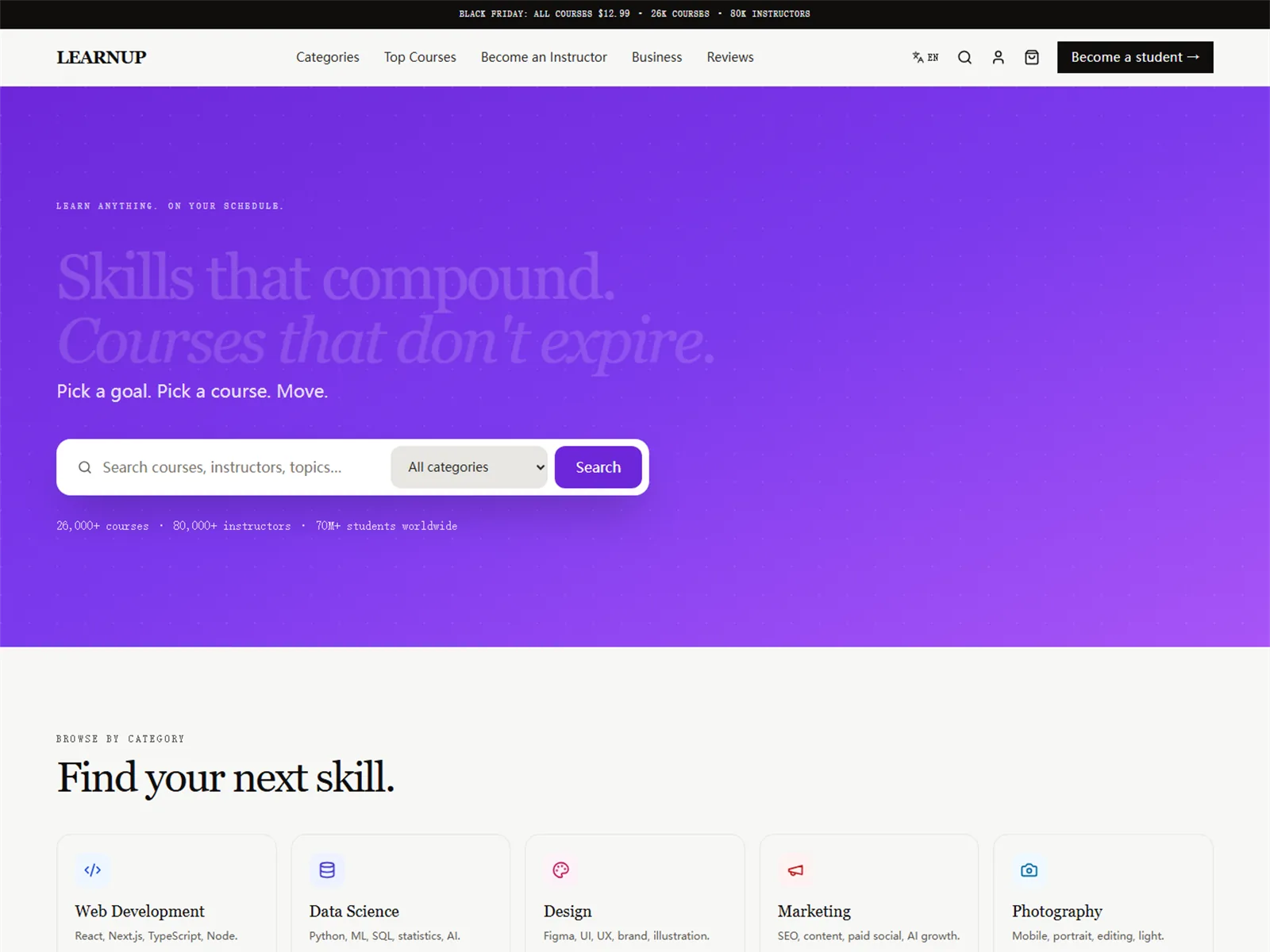 LEARNUP — Course Marketplace