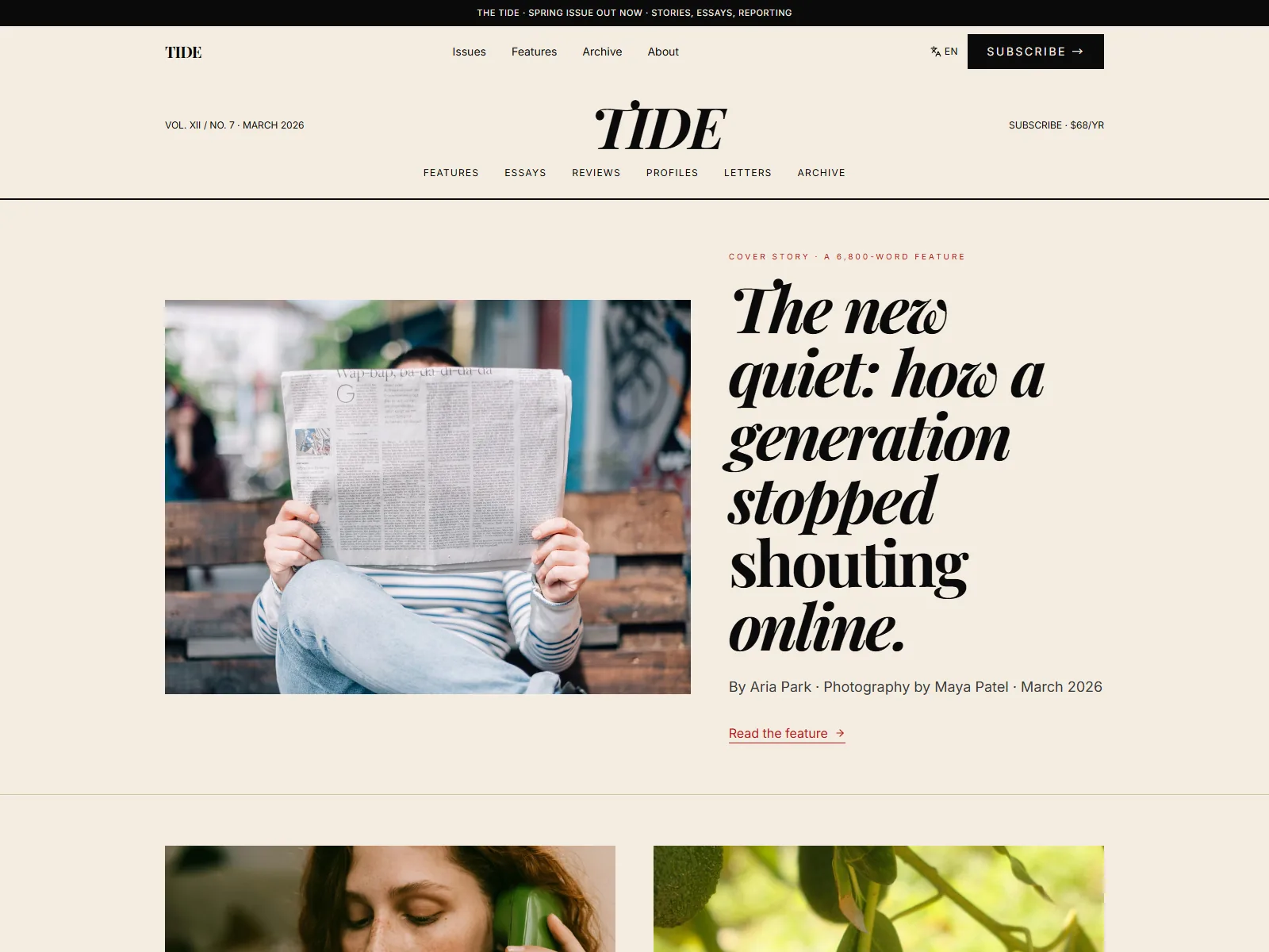 TIDE — Editorial Magazine