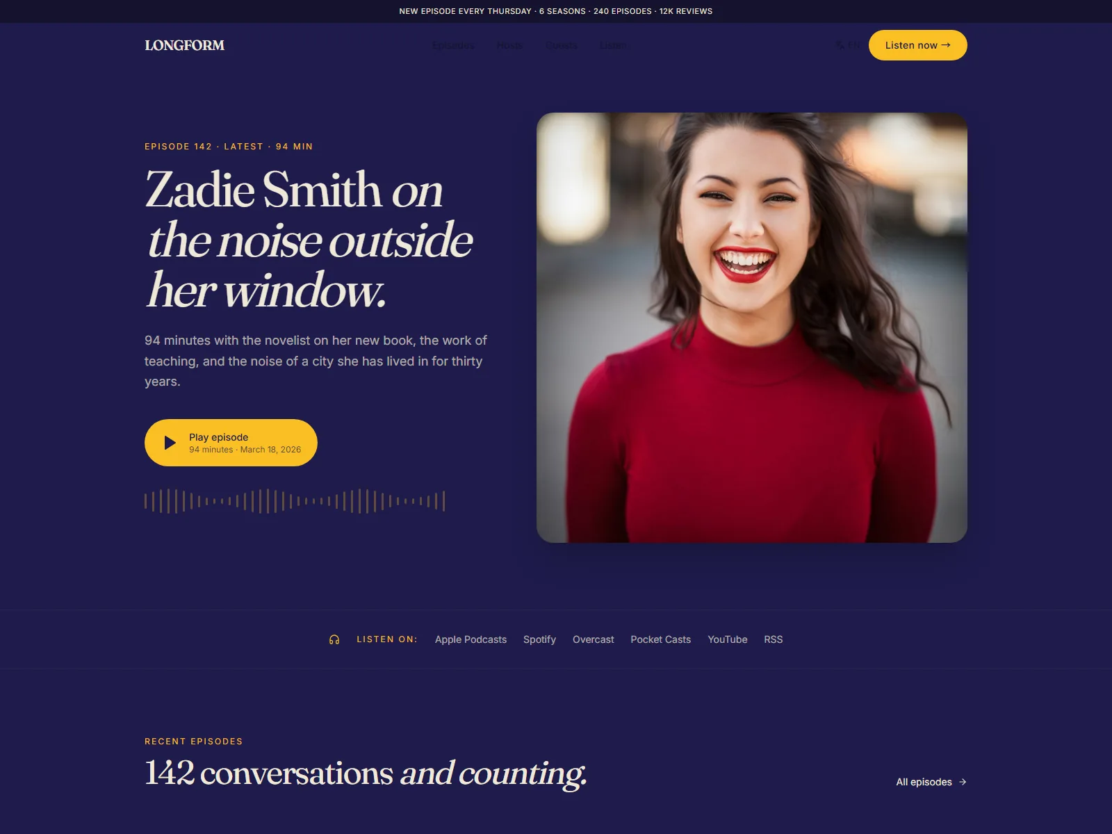 LONGFORM — Podcast Home