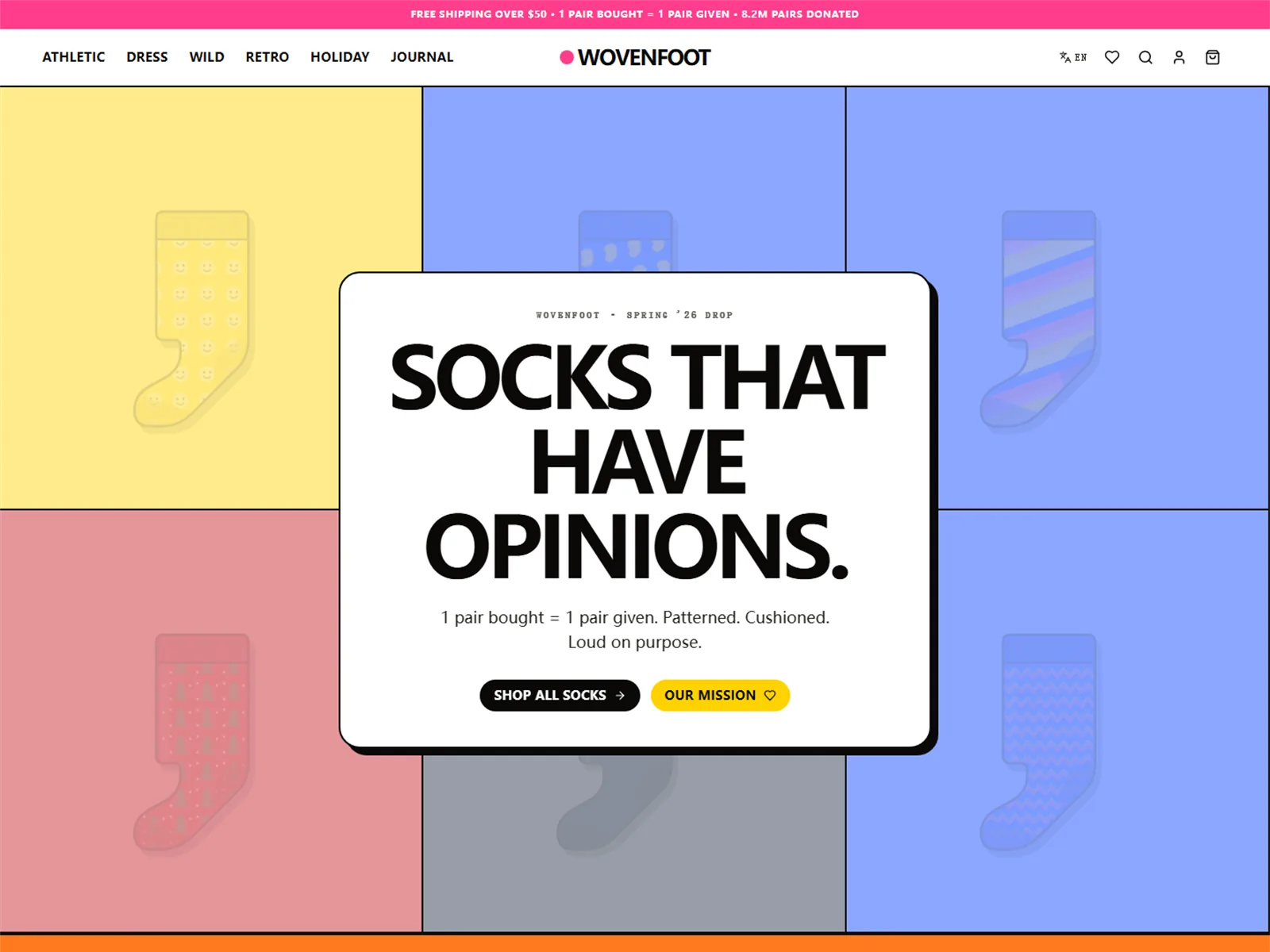 WOVENFOOT — Socks That Have Opinions.