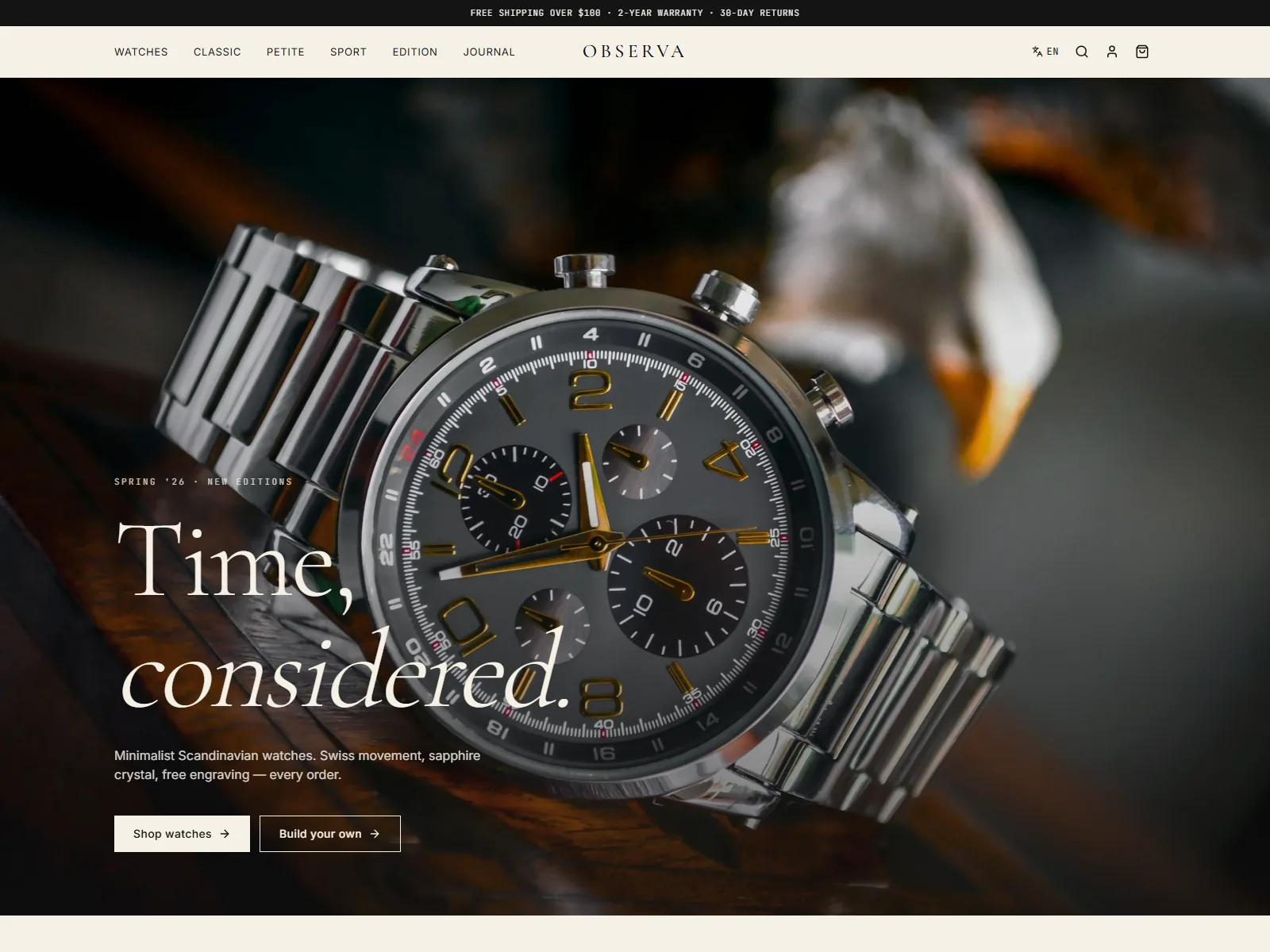 OBSERVA — Watches